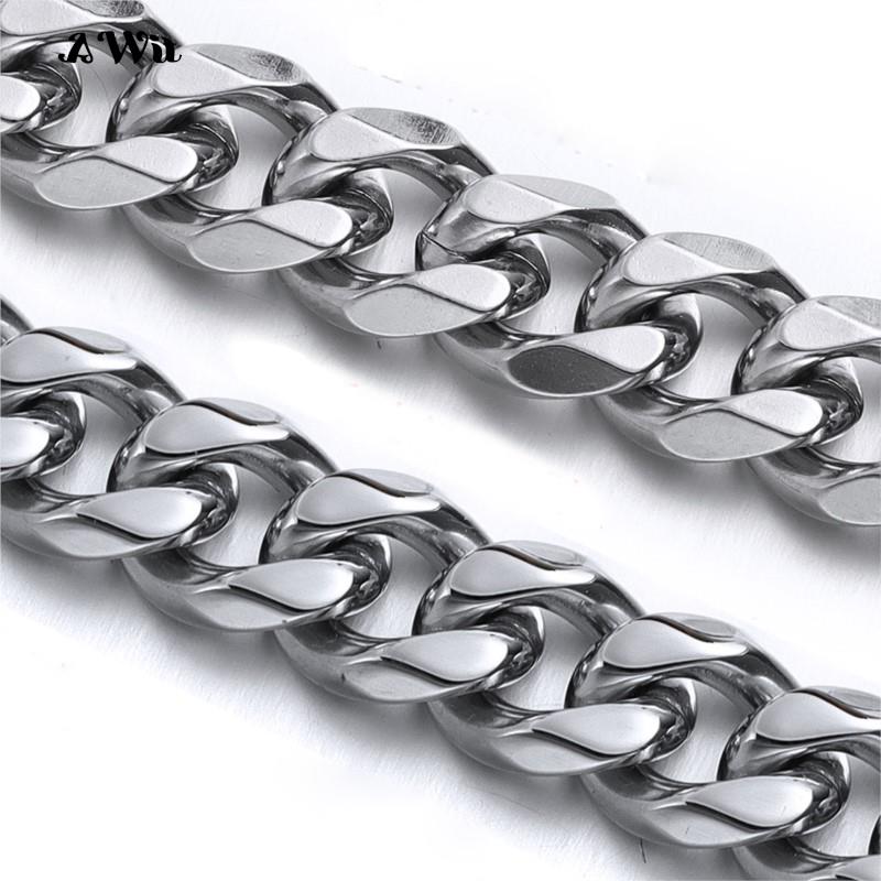 Cuban Link Chain 12Mm - Collana a maglie cubane in acciaio