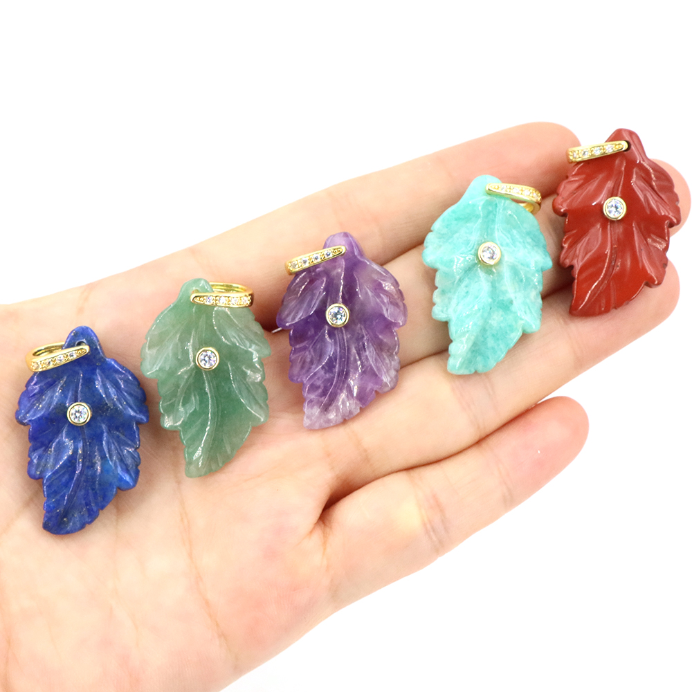 Crystal Pendant Necklace Natural Stone - Ciondolo in Cristallo di Pietra Naturale
