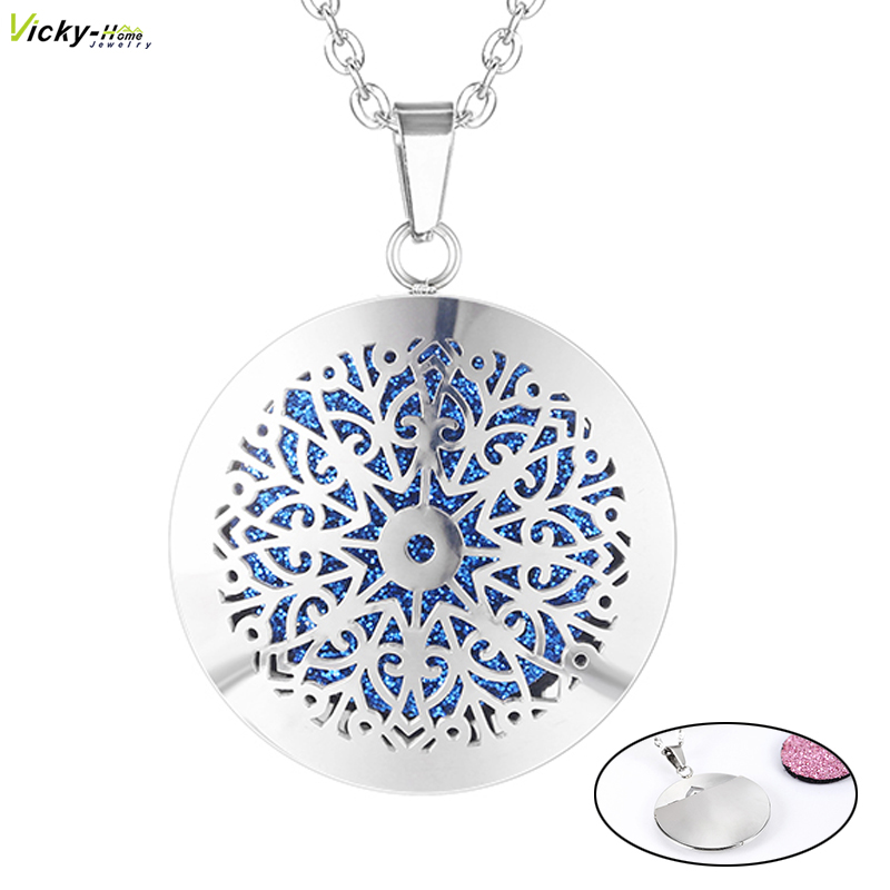 Heart Locket Necklace Photo - Nuovo semplice aromaterapia diffusore di oli