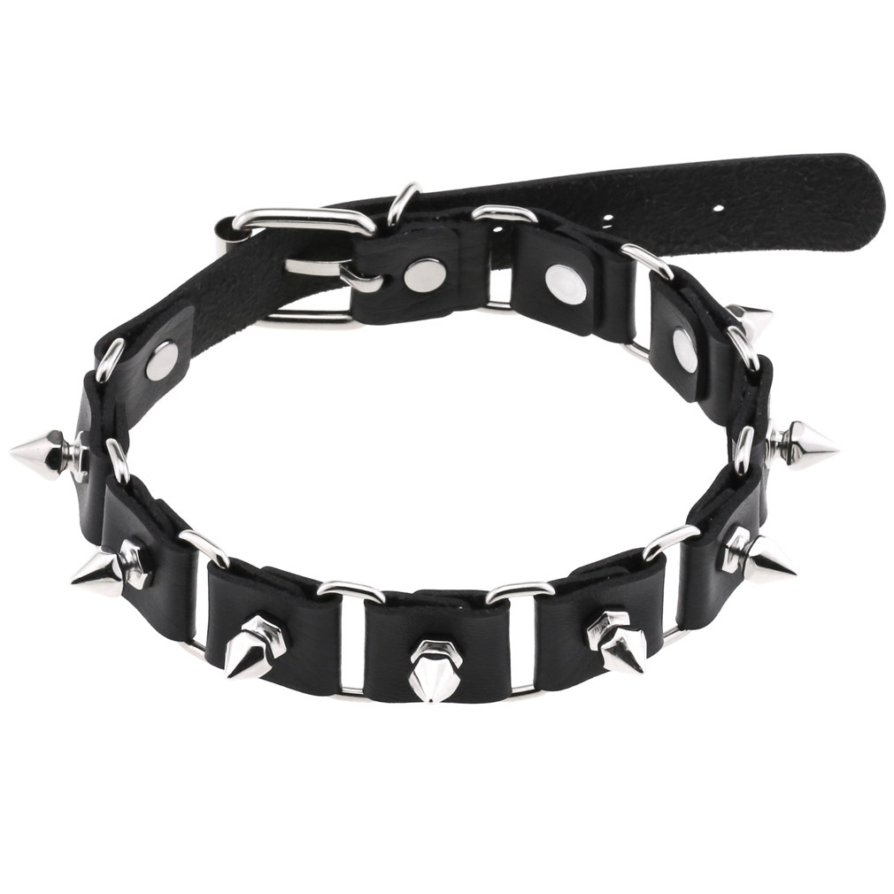 Goth Punk Spike Choker - Collane con colletto girocollo a cuore