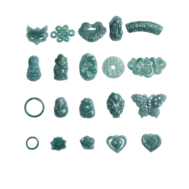Earrings - 2 pezzi di giada naturale blu