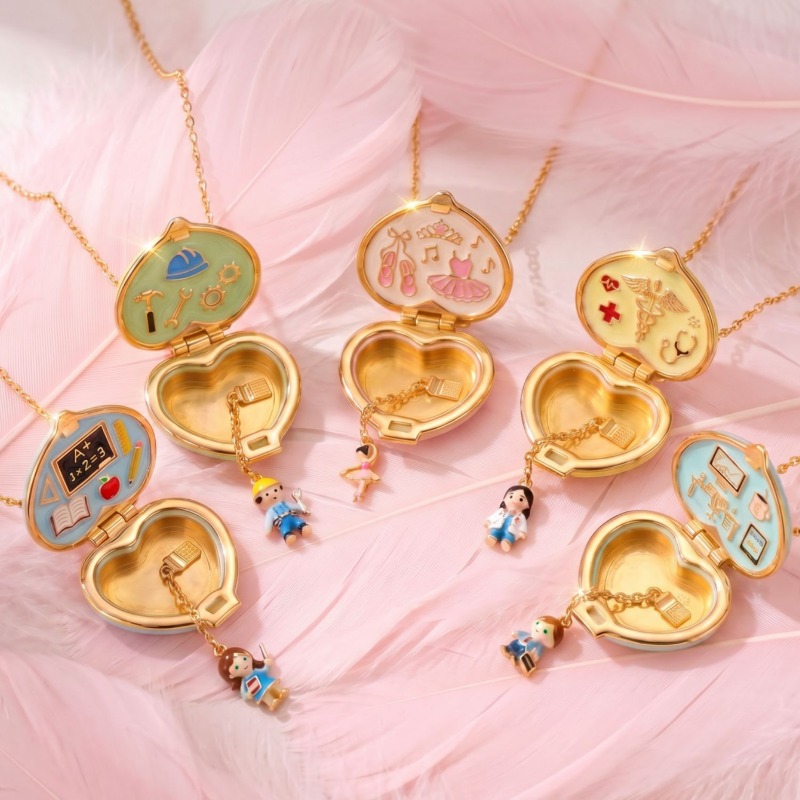 Heart Locket Necklace Photo - Collana con Ciondolo a Forma di