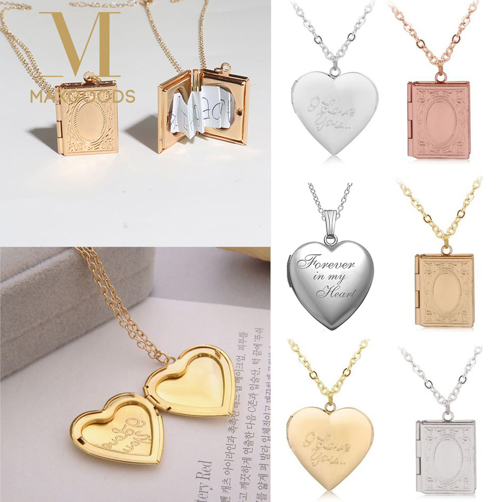 Nuova foto a forma di cuore fo - Heart Locket Necklace Photo recensione e prezzo