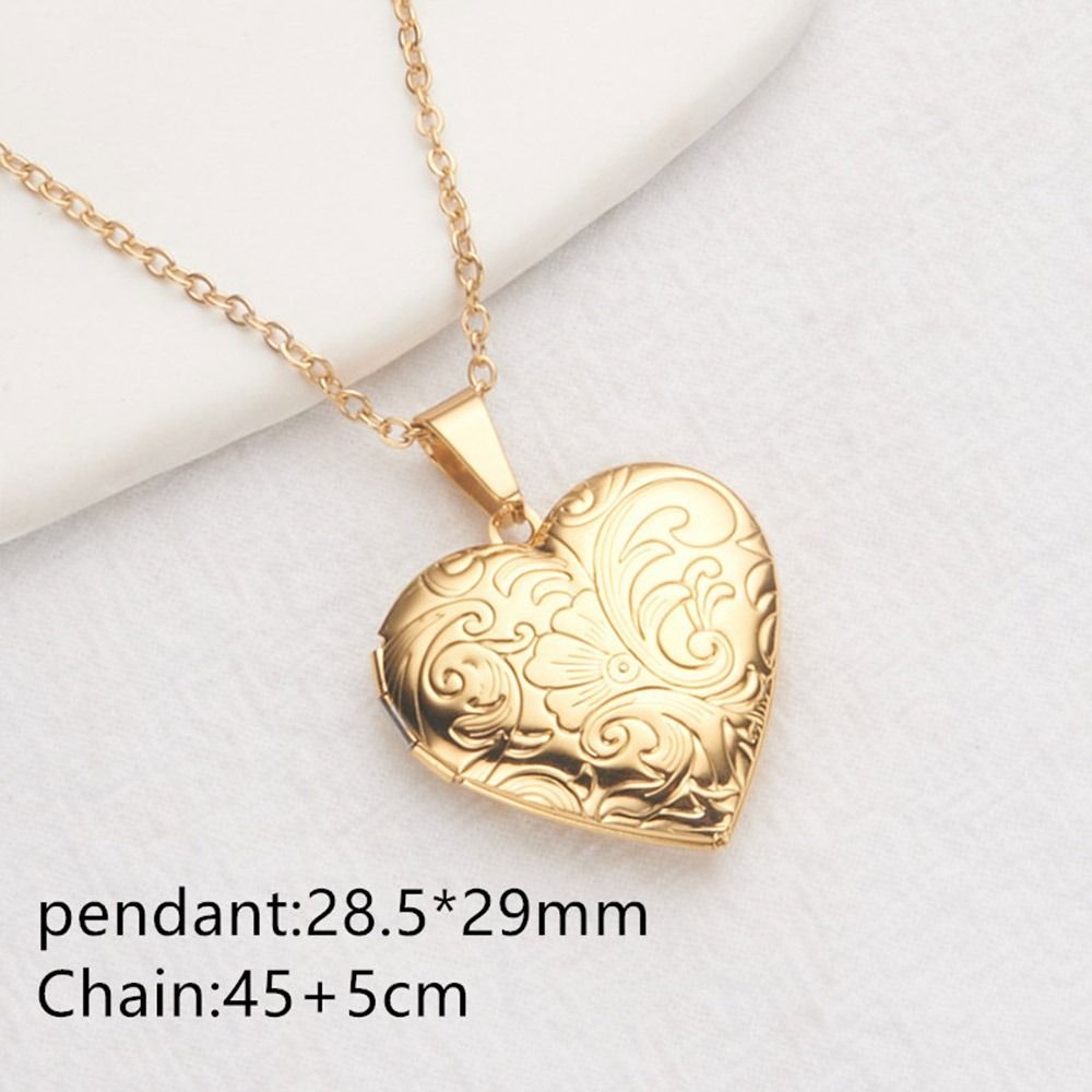 Nuovo Medaglione Portafoto Apr - Heart Locket Necklace Photo recensione e prezzo