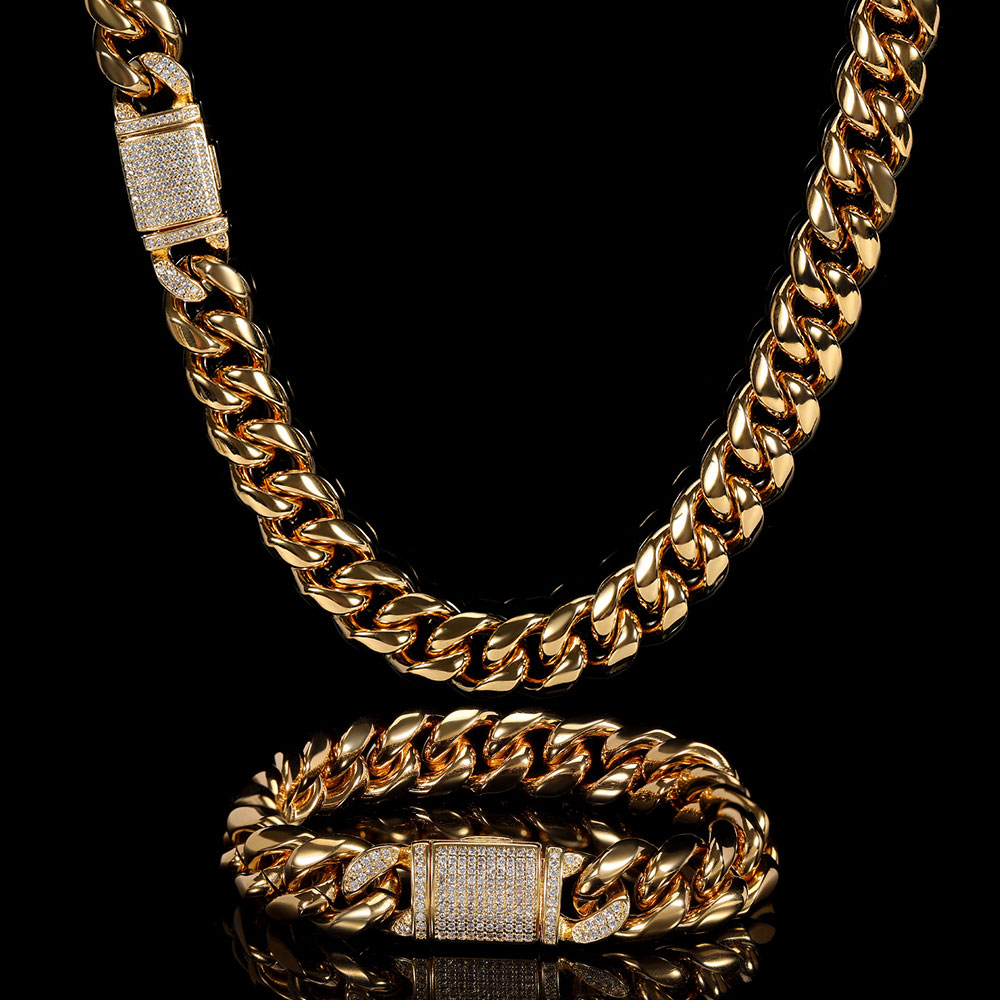 Collana da uomo con catena a m - Cuban Link Chain 12Mm recensione e prezzo