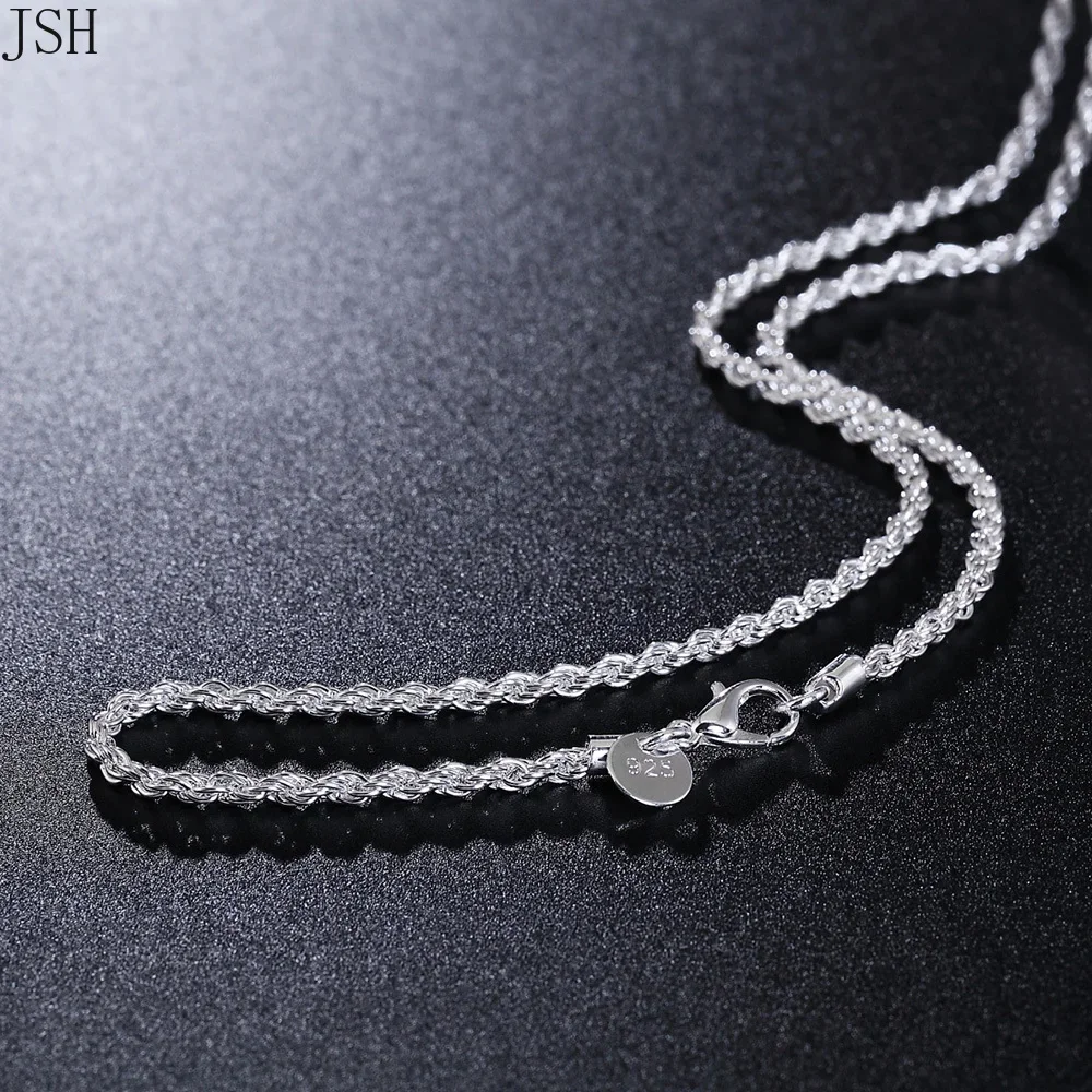 40-60 cm all'ingrosso 925 ster - 925 Sterling Silver Chain Necklace Men recensione e prezzo