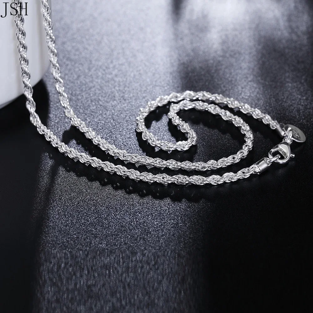 40-60 cm all'ingrosso 925 ster - 925 Sterling Silver Chain Necklace Men recensione e prezzo