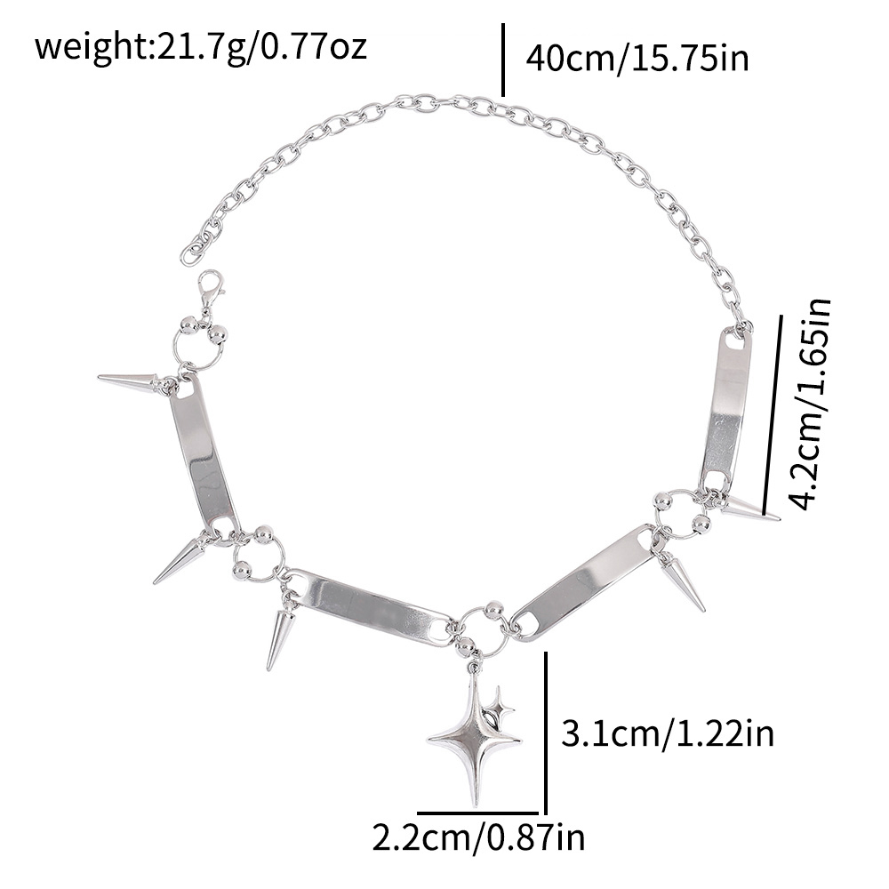 Collana girocollo punk con ste - Goth Punk Spike Choker recensione e prezzo