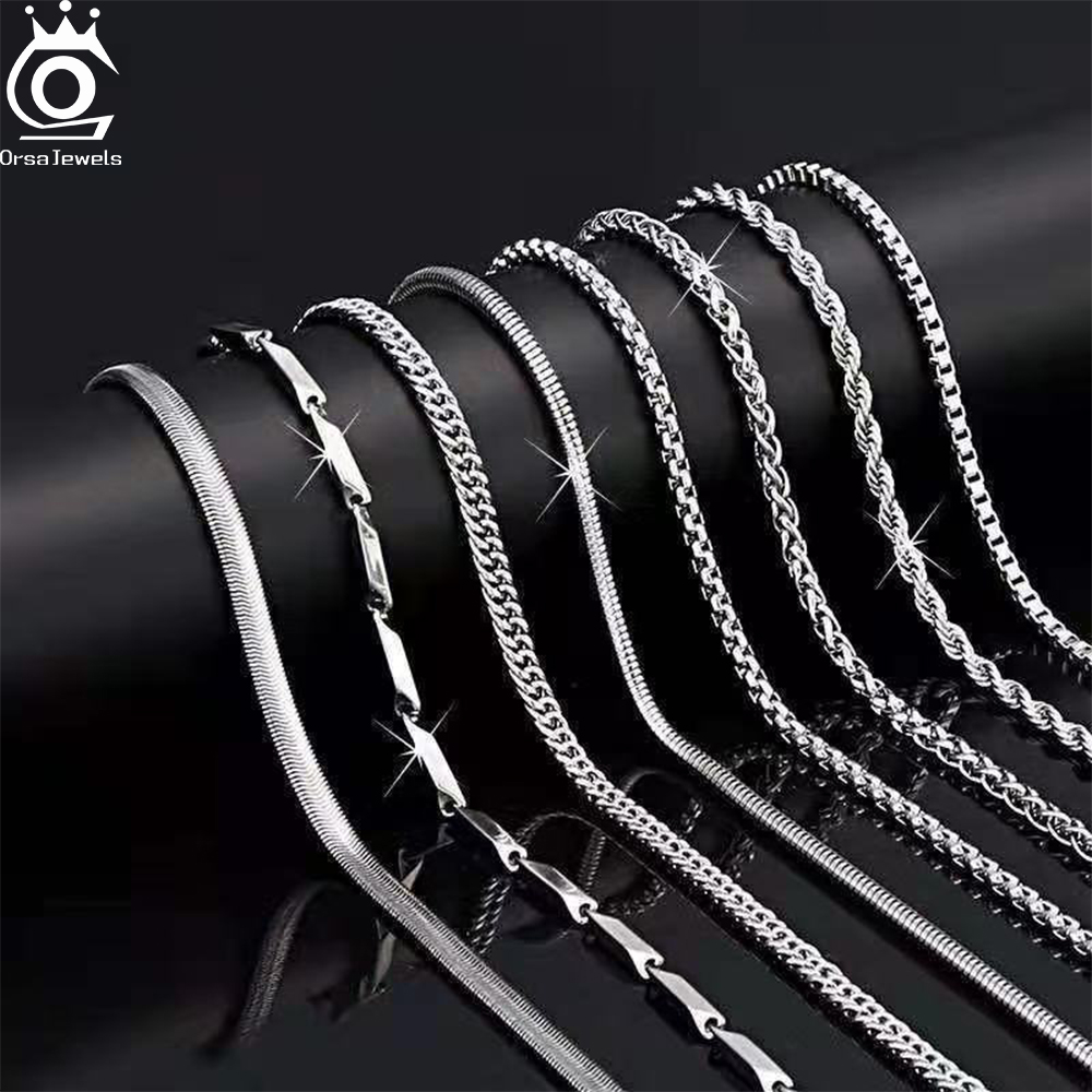 ORSA JEWELS Collane a catena i - 925 Sterling Silver Chain Necklace Men recensione e prezzo