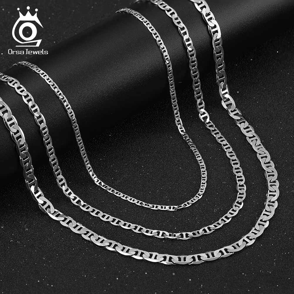 ORSA JEWELS Collane a catena i - 925 Sterling Silver Chain Necklace Men recensione e prezzo