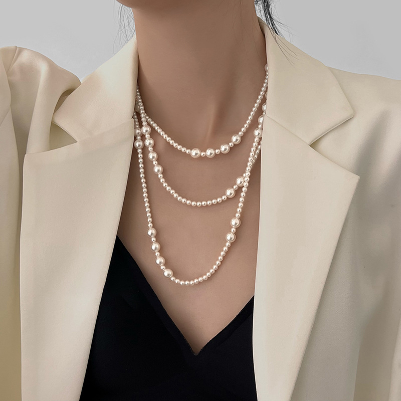 Collana di perle lunghe multis - Pearl Choker Necklace Vintage recensione e prezzo