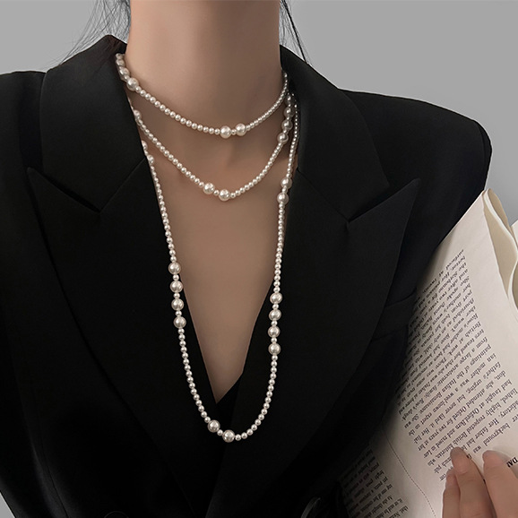 Collana di perle lunghe multis - Pearl Choker Necklace Vintage recensione e prezzo