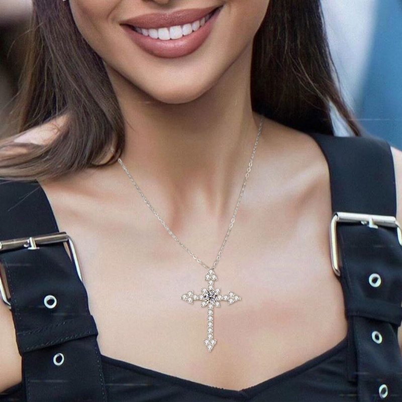 IOGOU 0.5/1CT D VVS1 Moissanit - 925 Sterling Silver Chain Necklace Men recensione e prezzo