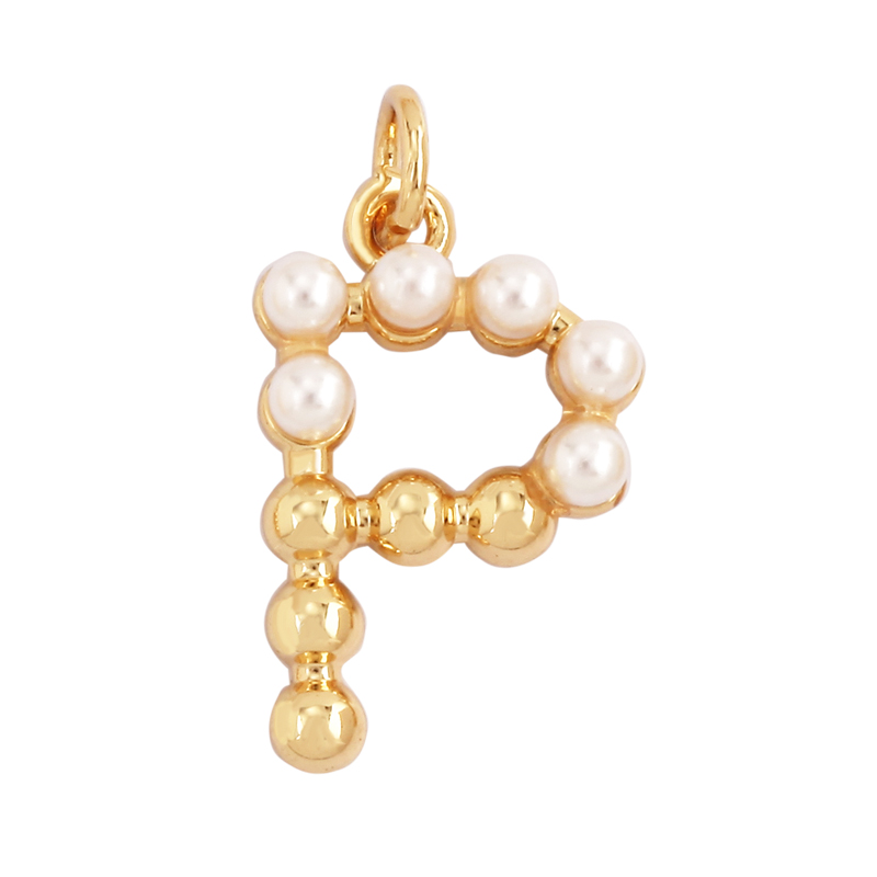 Moda semplice imitazione perla - Initial Letter Necklace 18K Gold recensione e prezzo