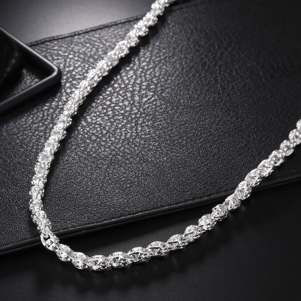 Collana con ciondoli alla moda - 925 Sterling Silver Chain Necklace Men recensione e prezzo