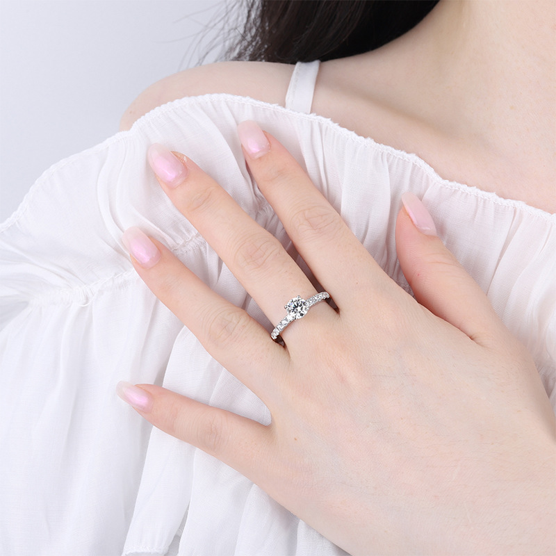 Anello Moissanite da 1 carato  - Moissanite Engagement Ring 1 Carat recensione e prezzo
