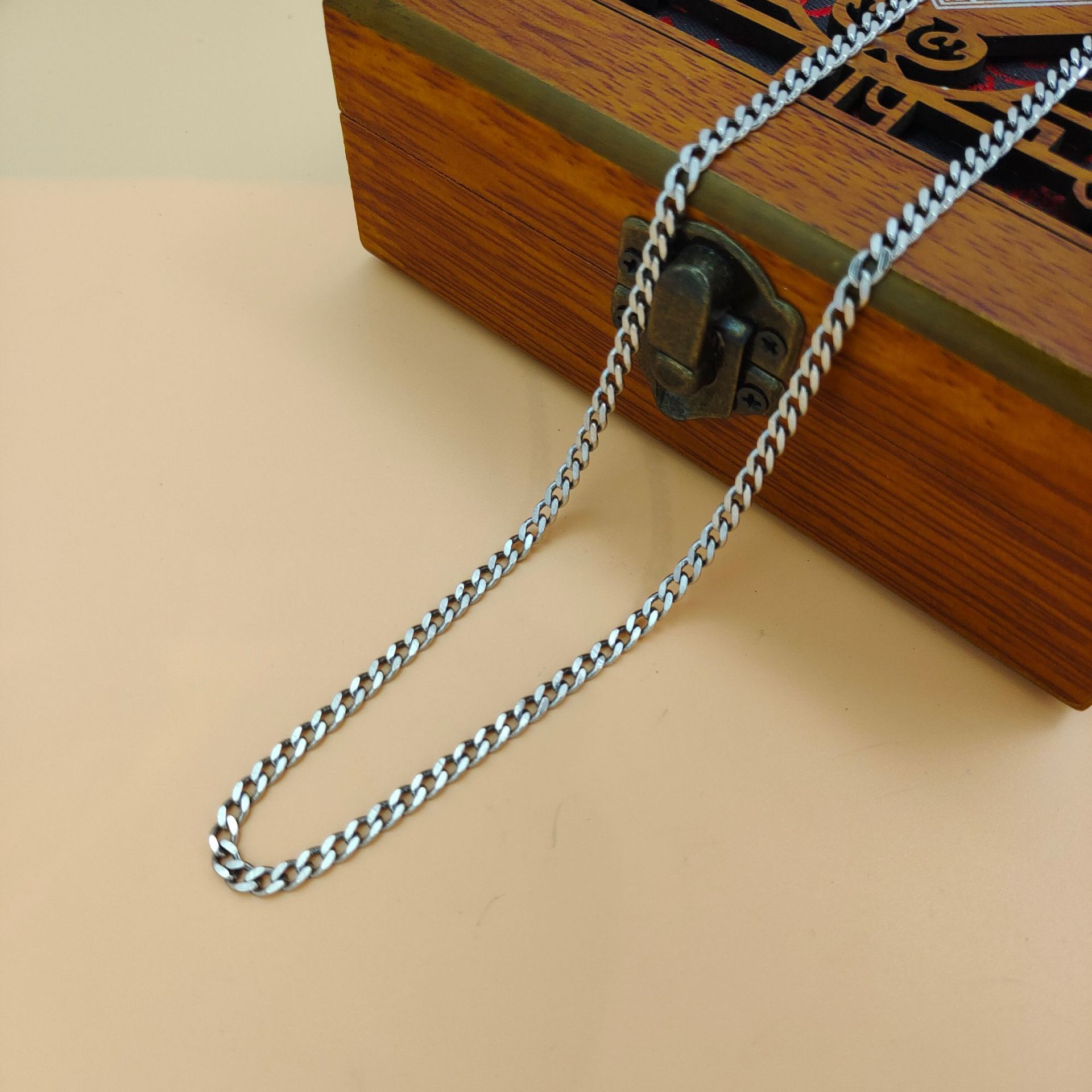 Collana con ciondolo alla moda - 925 Sterling Silver Chain Necklace Men recensione e prezzo