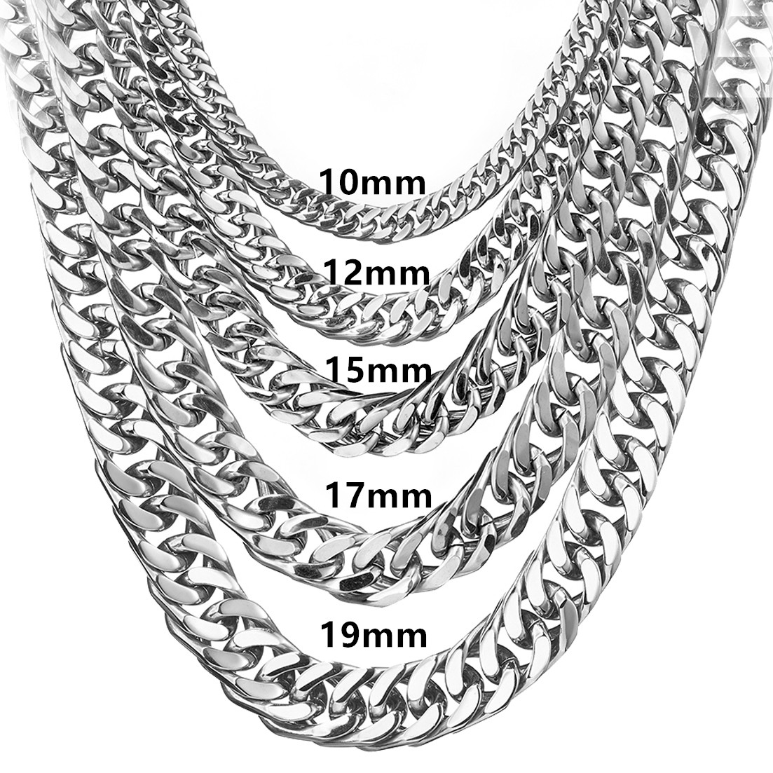 8mm-19mm qualsiasi lunghezza p - Cuban Link Chain 12Mm recensione e prezzo