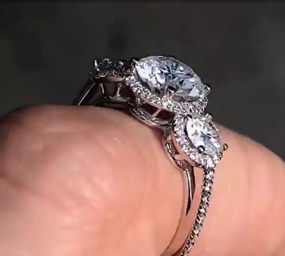 Anello di fidanzamento per ann - Moissanite Engagement Ring 1 Carat recensione e prezzo